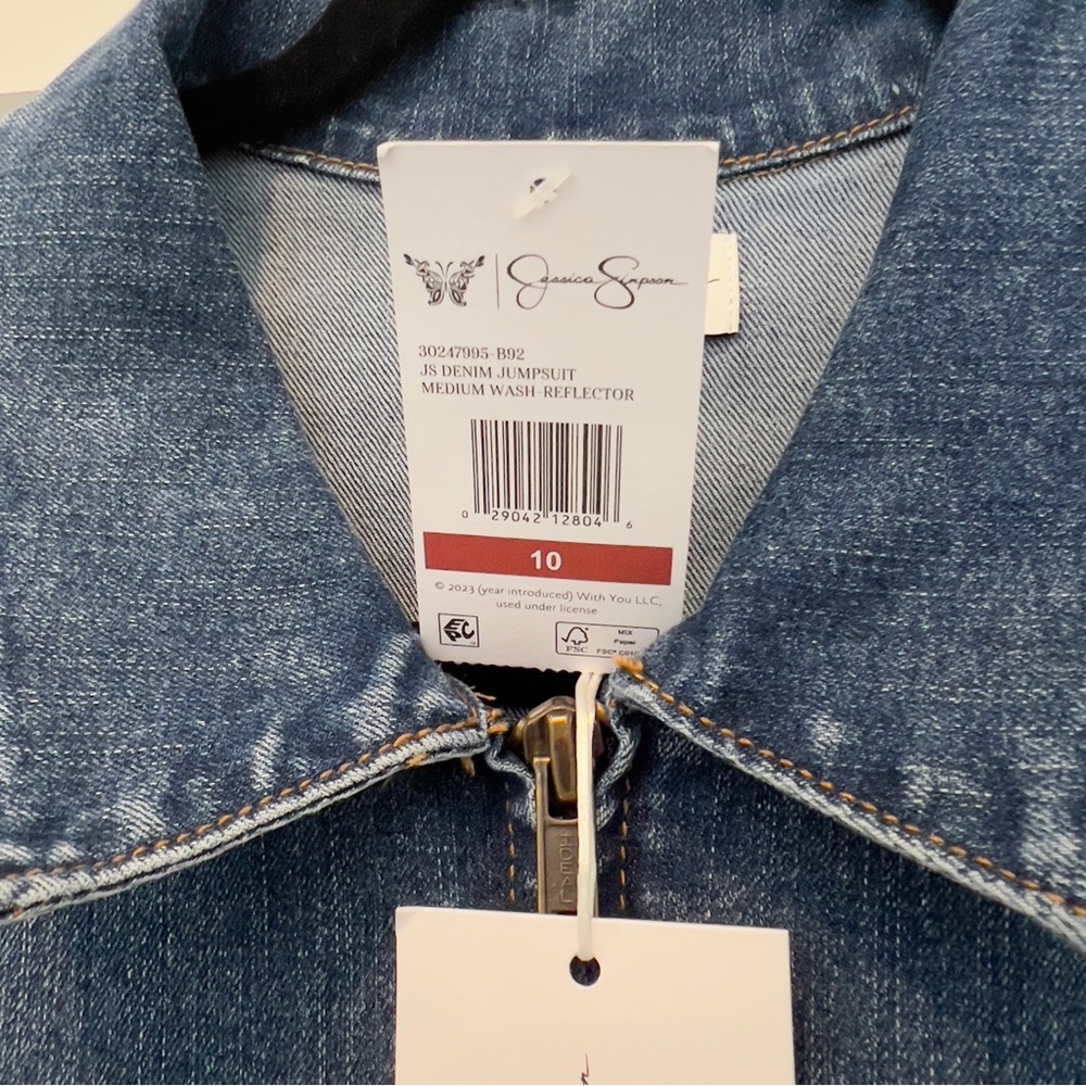 Jessica Simpson Denim Jumpsuit - Picture 6 of 14